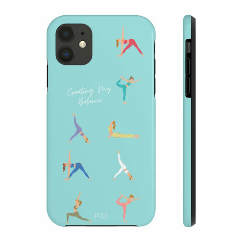 Yoga Poses iPhone Case with Wireless Charging – Stylish & Functional Protection