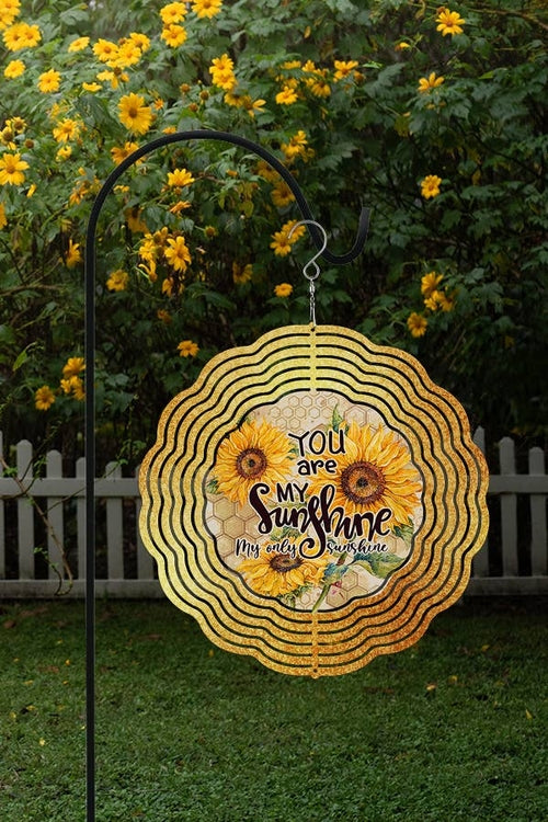 Spring Home Decor You are My Sunshine Garden Wind Spinner