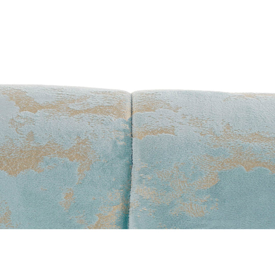 Sofa DKD Home Decor Green Polyester Birch Golden Glam (124 x 73 x 80