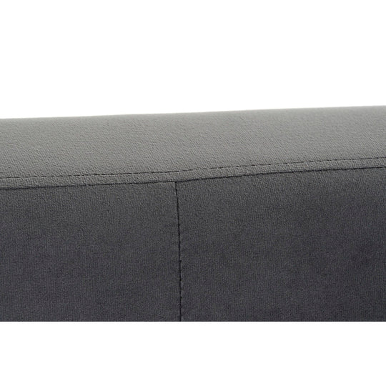 Sofa DKD Home Decor Grey Polyester Metal Golden Glam (128 x 70 x 76
