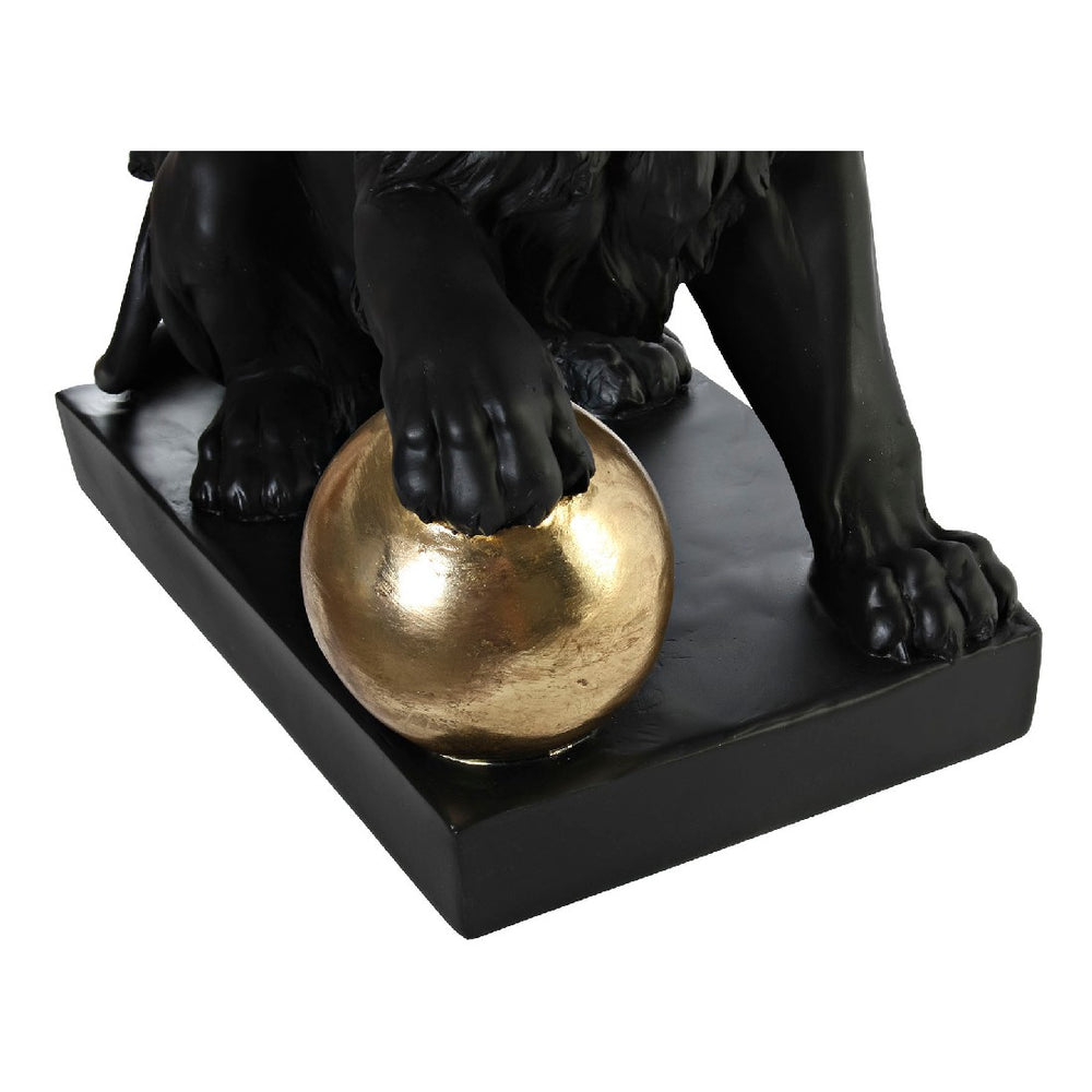 Decorative Figure DKD Home Decor RF-181551 Black Golden Resin Lion 38