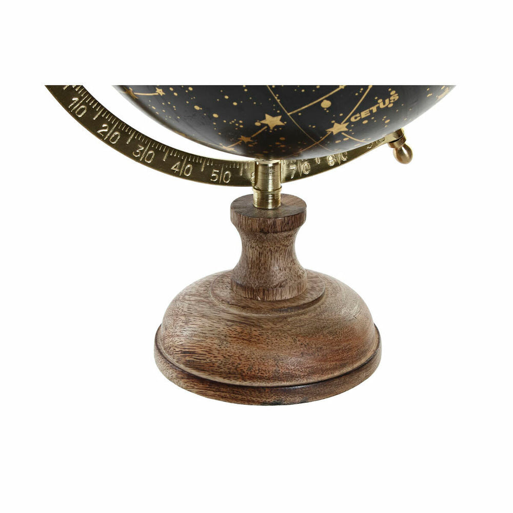 Globe DKD Home Decor 20 x 20 x 33 cm Black Golden Brown Colonial