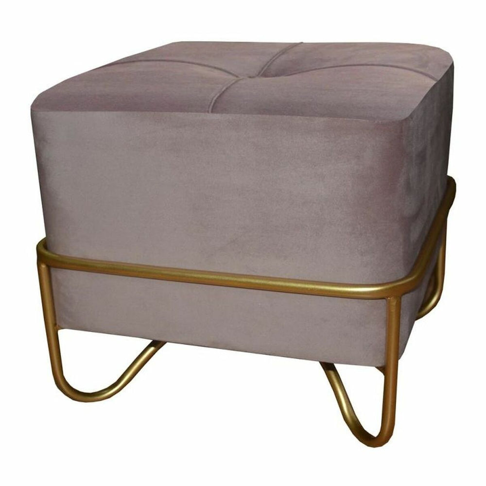 Bench DKD Home Decor   Foam Pink Golden Metal Polyester Velvet MDF