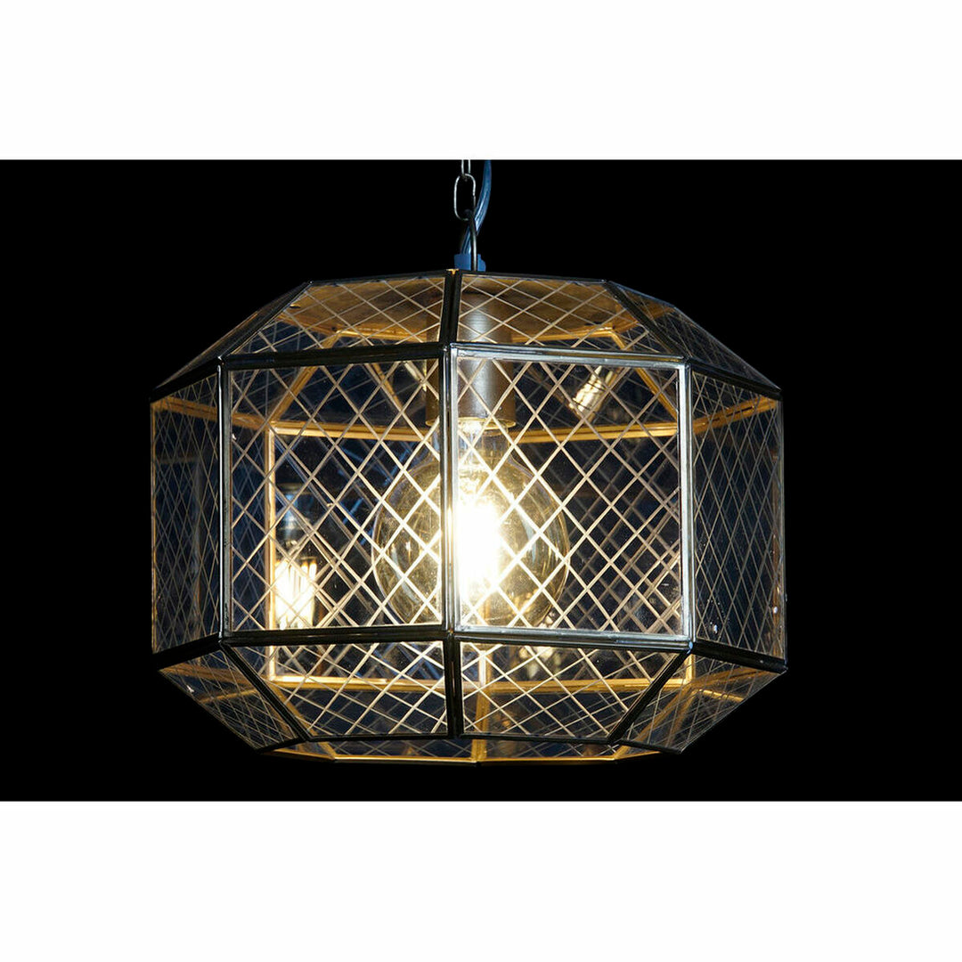Ceiling Light DKD Home Decor 30 x 30 x 22 cm Crystal Golden Brass 50 W