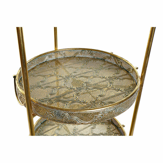 Shelves DKD Home Decor Golden Metal 3 Shelves (39 x 39 x 101 cm)