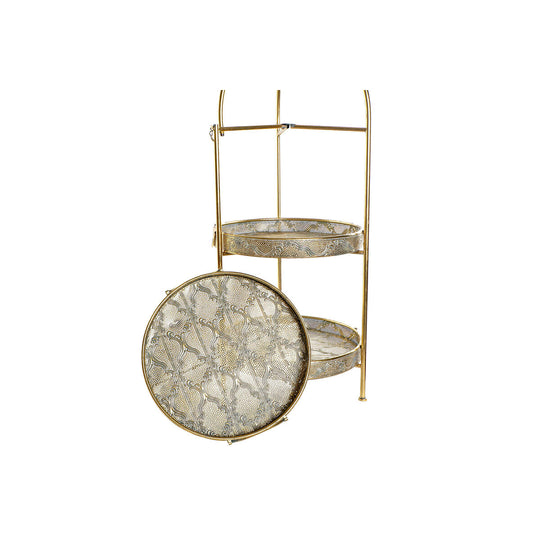 Shelves DKD Home Decor Golden Metal 3 Shelves (39 x 39 x 101 cm)