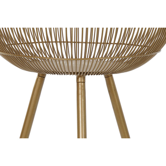 Planter DKD Home Decor Golden Metal (34,5 x 34,5 x 87 cm)