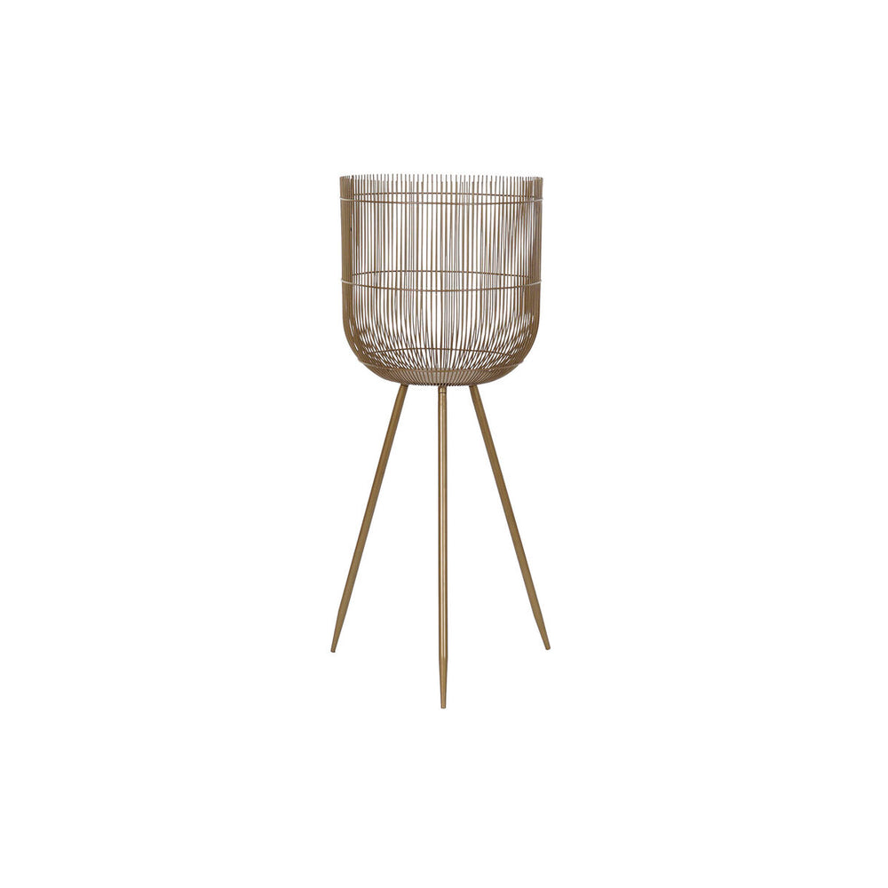 Planter DKD Home Decor Golden Metal (34,5 x 34,5 x 87 cm)