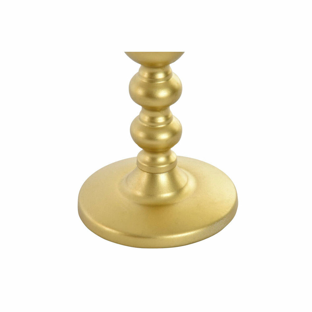 Candle Holder DKD Home Decor Golden Metal Crystal 10 x 10 x 41 cm