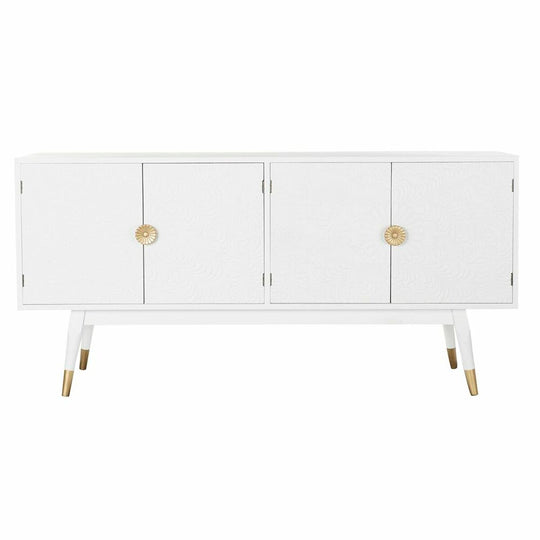 Sideboard DKD Home Decor   White Golden Fir MDF Wood 160 x 42 x 80 cm