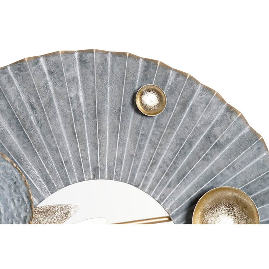 Wall Decoration DKD Home Decor Blue 91 x 5,7 x 49 cm Grey Golden
