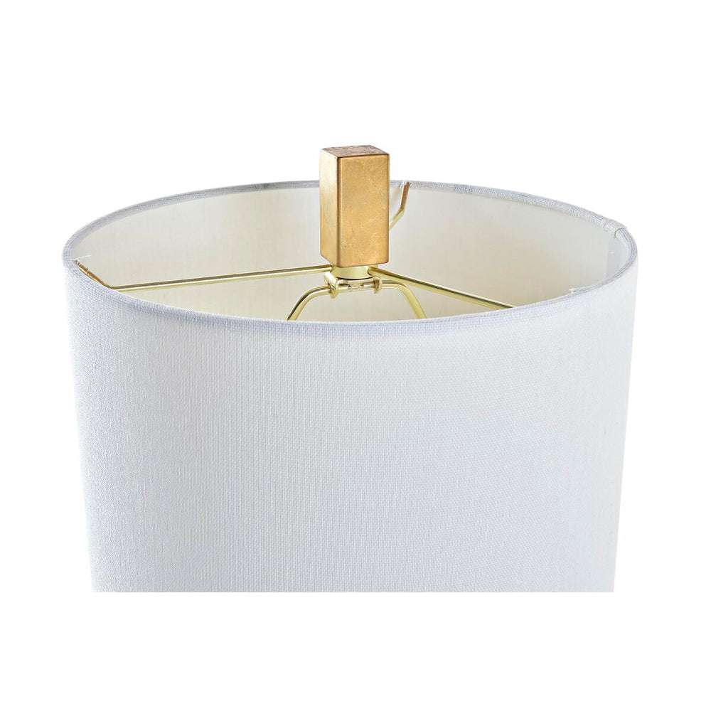Desk lamp DKD Home Decor Golden Metal White 220 V 50 W 25 x 25 x 60 cm