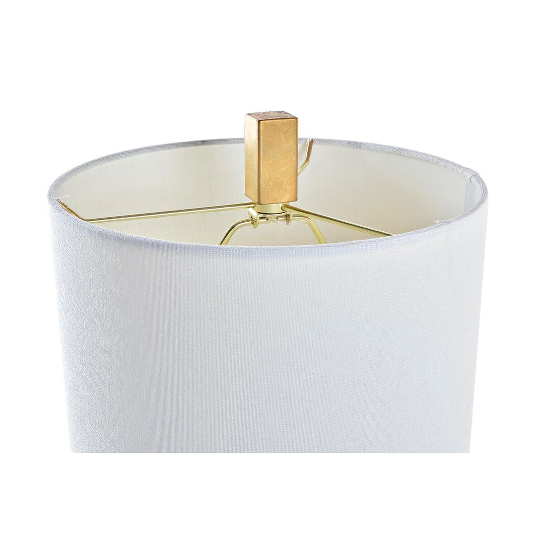 Desk lamp DKD Home Decor Golden Metal White 220 V 50 W 25 x 25 x 60 cm