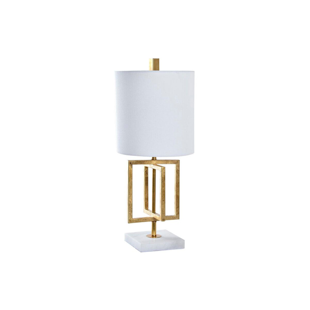 Desk lamp DKD Home Decor Golden Metal White 220 V 50 W 25 x 25 x 60 cm