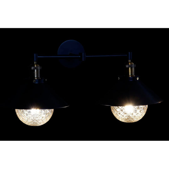 Wall Lamp DKD Home Decor Black Golden Metal 220 V 50 W (52 x 24 x 20