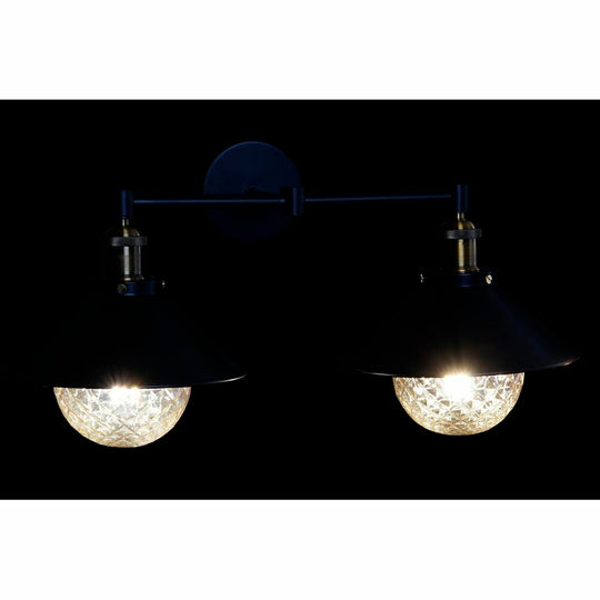 Wall Lamp DKD Home Decor Black Golden Metal 220 V 50 W (52 x 24 x 20