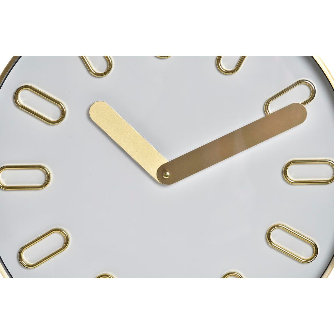 Wall Clock DKD Home Decor 35,5 x 4,2 x 35,5 cm Crystal Grey Golden