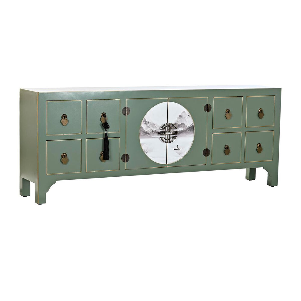 TV furniture DKD Home Decor White Black Green Golden Metal Fir MDF