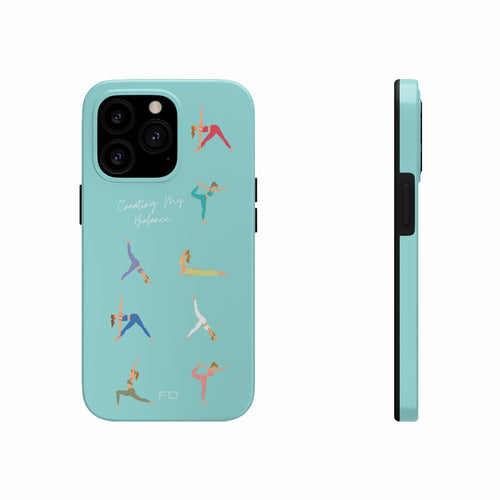 Yoga Poses iPhone Case with Wireless Charging – Stylish & Functional Protection