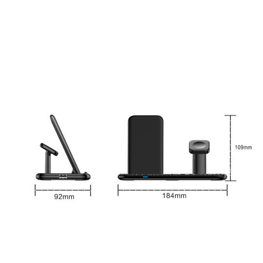 4 in 1 Wireless Fast Charging Hub – Efficient Charging for Multiple Devices