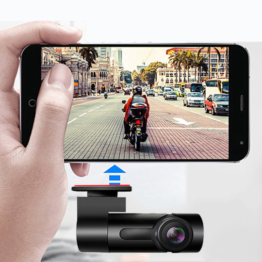 Car Dash Cam with WiFi and App – 1080p HD, Loop Recording, Night Vision