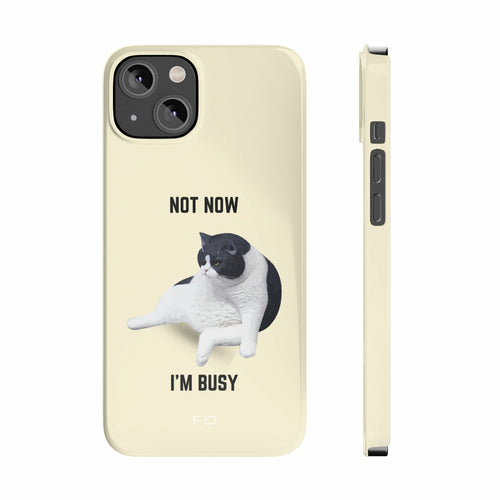 Bored Cat iPhone 14 Case – Cute & Durable Protection