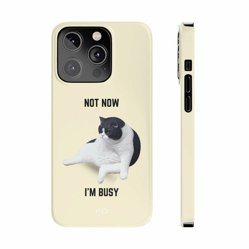 Bored Cat iPhone 14 Case – Cute & Durable Protection