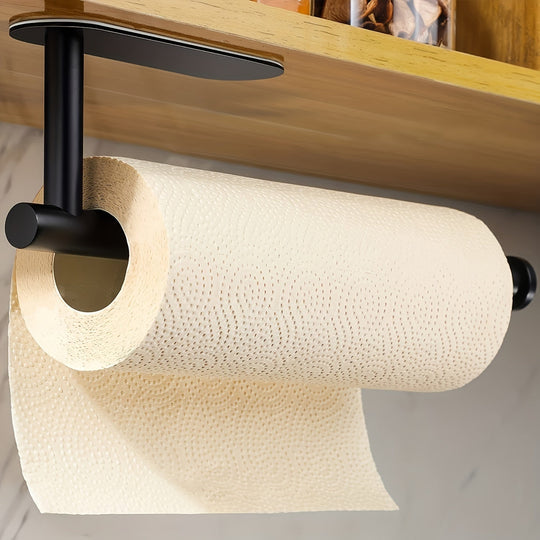 One Self-Adhesive Paper Towel Holder - Durable Stainless Steel Roll