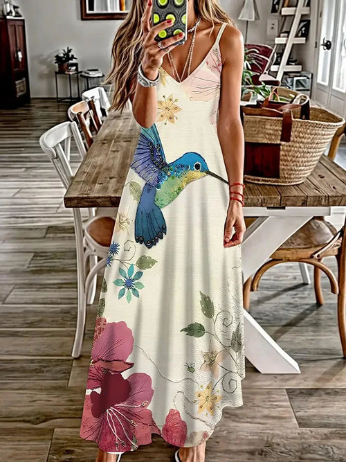 Summer New Animal Fresh Print Sexy And Fashionable V-neck Suspender