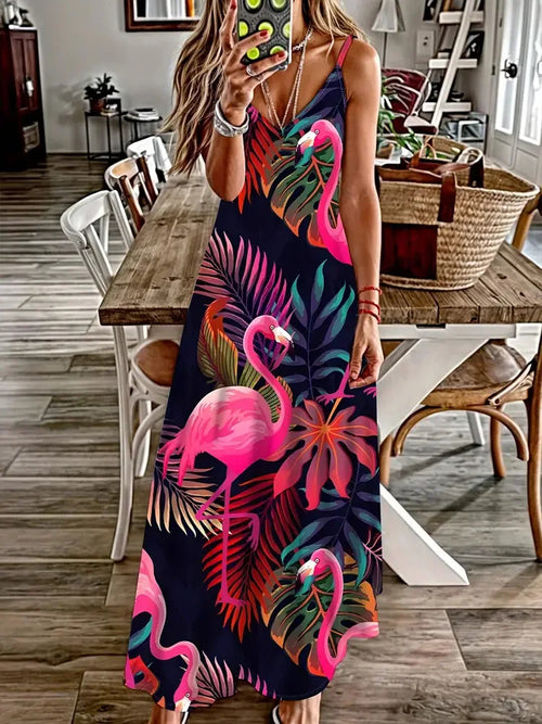 Summer New Animal Fresh Print Sexy And Fashionable V-neck Suspender