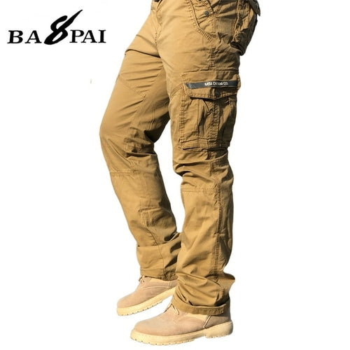 Bapai Men's Fashion Work Pants Outdoor Wear-resistant Mountaineering