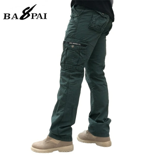 Bapai Men's Fashion Work Pants Outdoor Wear-resistant Mountaineering