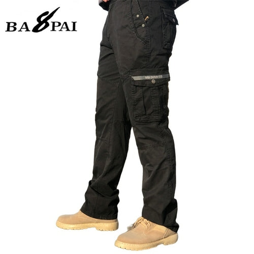 Bapai Men's Fashion Work Pants Outdoor Wear-resistant Mountaineering