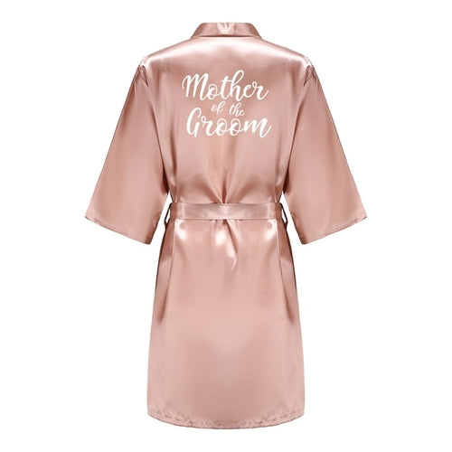 Batas de novia para dama de honor para mujer, ropa de dormir de seda
