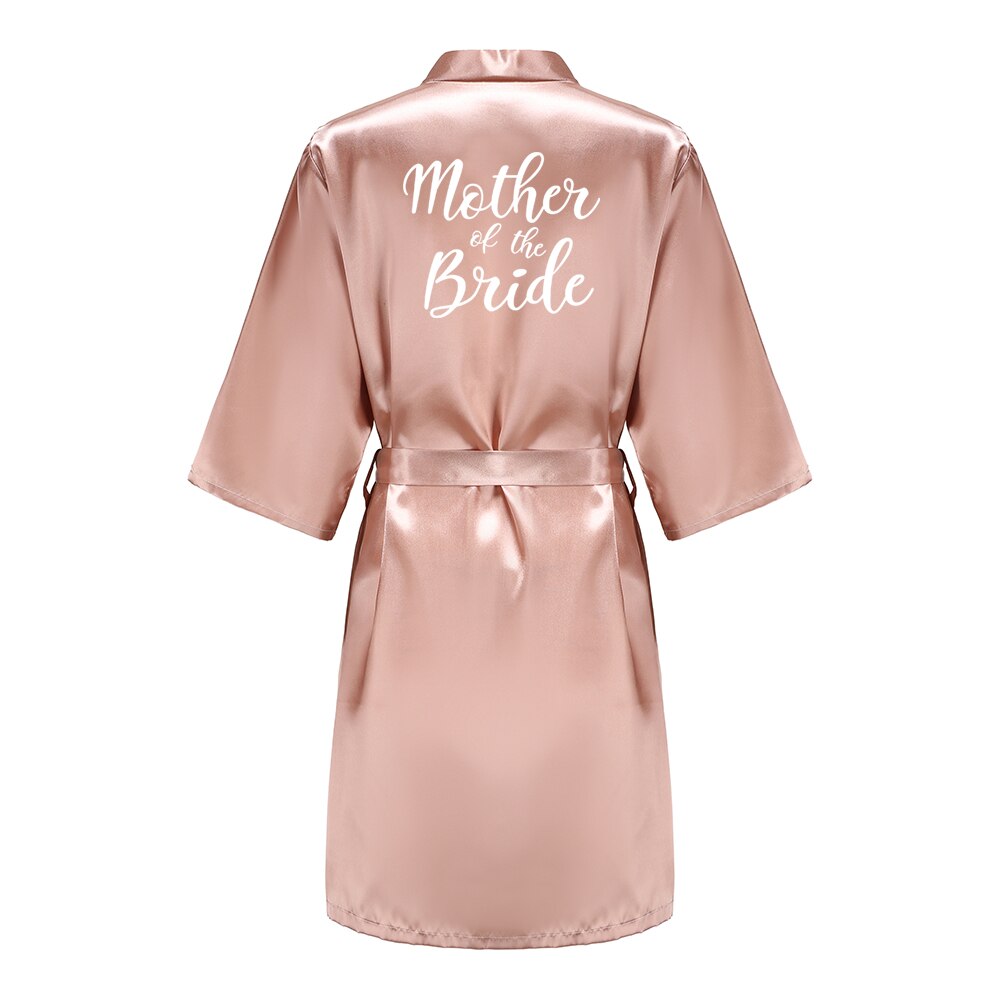 Batas de novia para dama de honor para mujer, ropa de dormir de seda