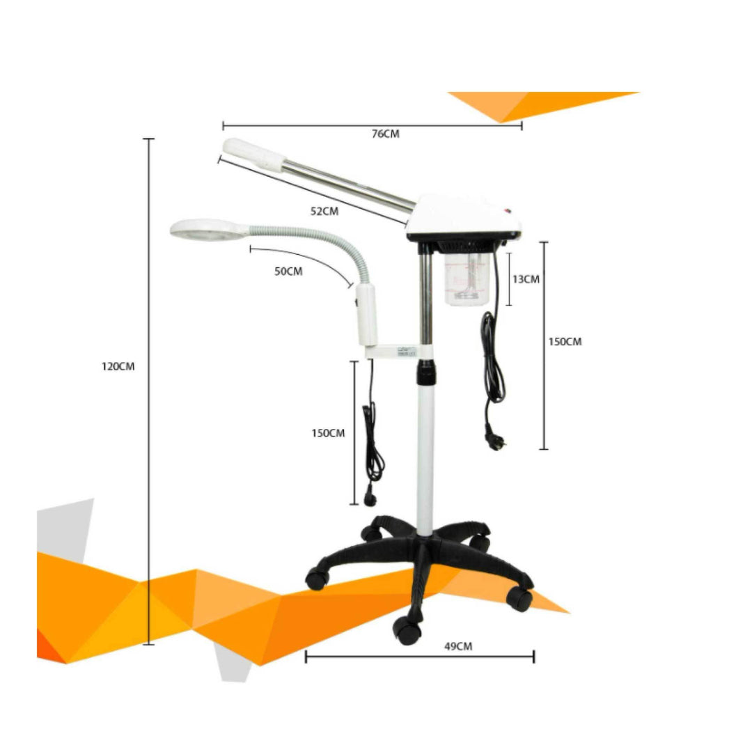 Facial Steamer and Magnifying Lamp 2in1 Beauty Machine Face Spa