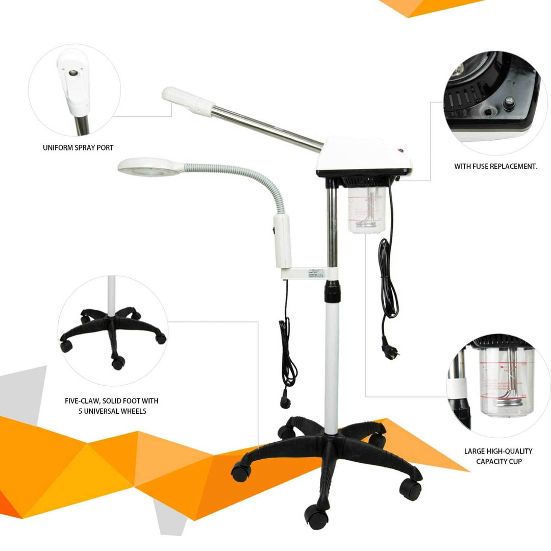 Facial Steamer and Magnifying Lamp 2in1 Beauty Machine Face Spa