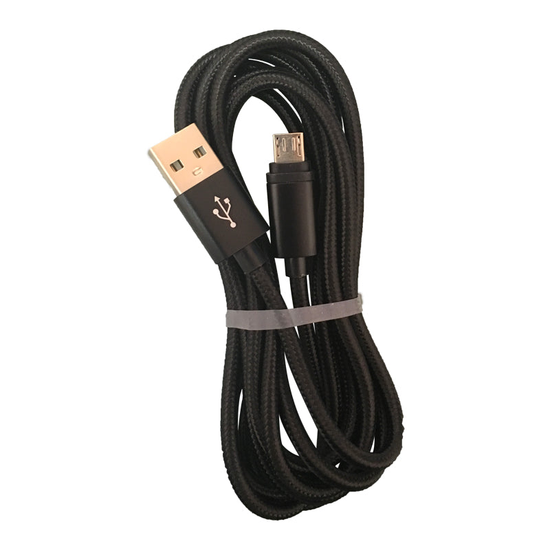 6FT Black Micro USB Charging Cable – Fast & Durable Charging Solution