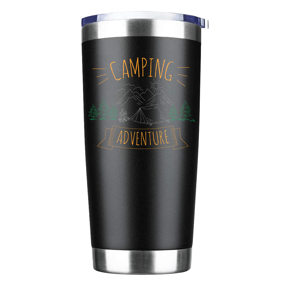 Camping Adventure 20oz Insulated Vacuum Sealed Tumbler