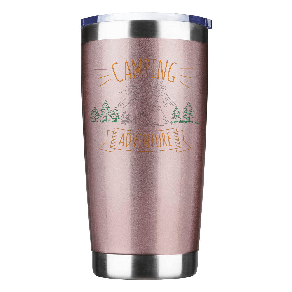 Camping Adventure 20oz Insulated Vacuum Sealed Tumbler