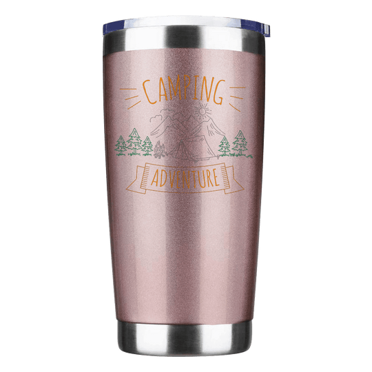 Camping Adventure 20oz Insulated Vacuum Sealed Tumbler