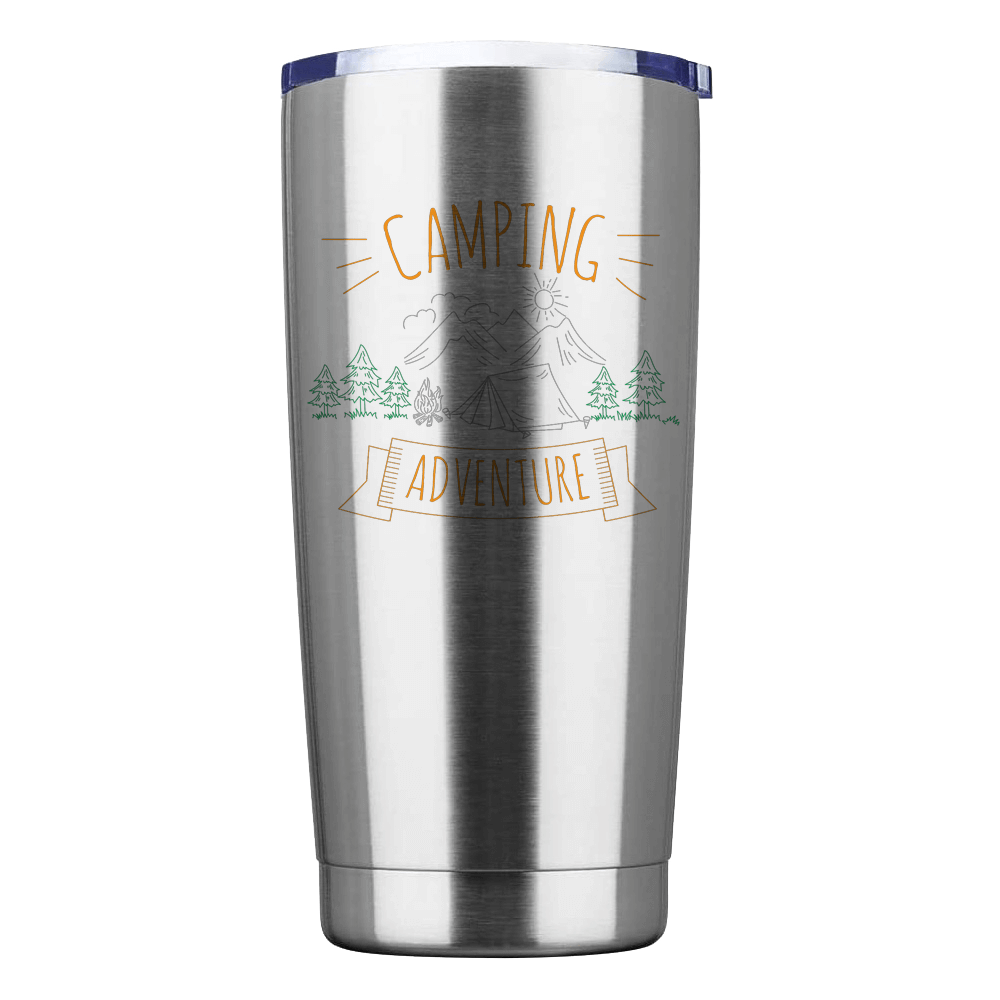 Camping Adventure 20oz Insulated Vacuum Sealed Tumbler