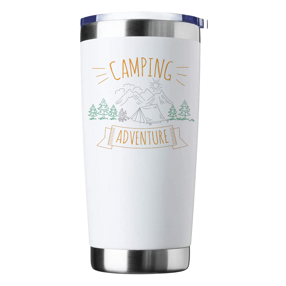 Camping Adventure 20oz Insulated Vacuum Sealed Tumbler