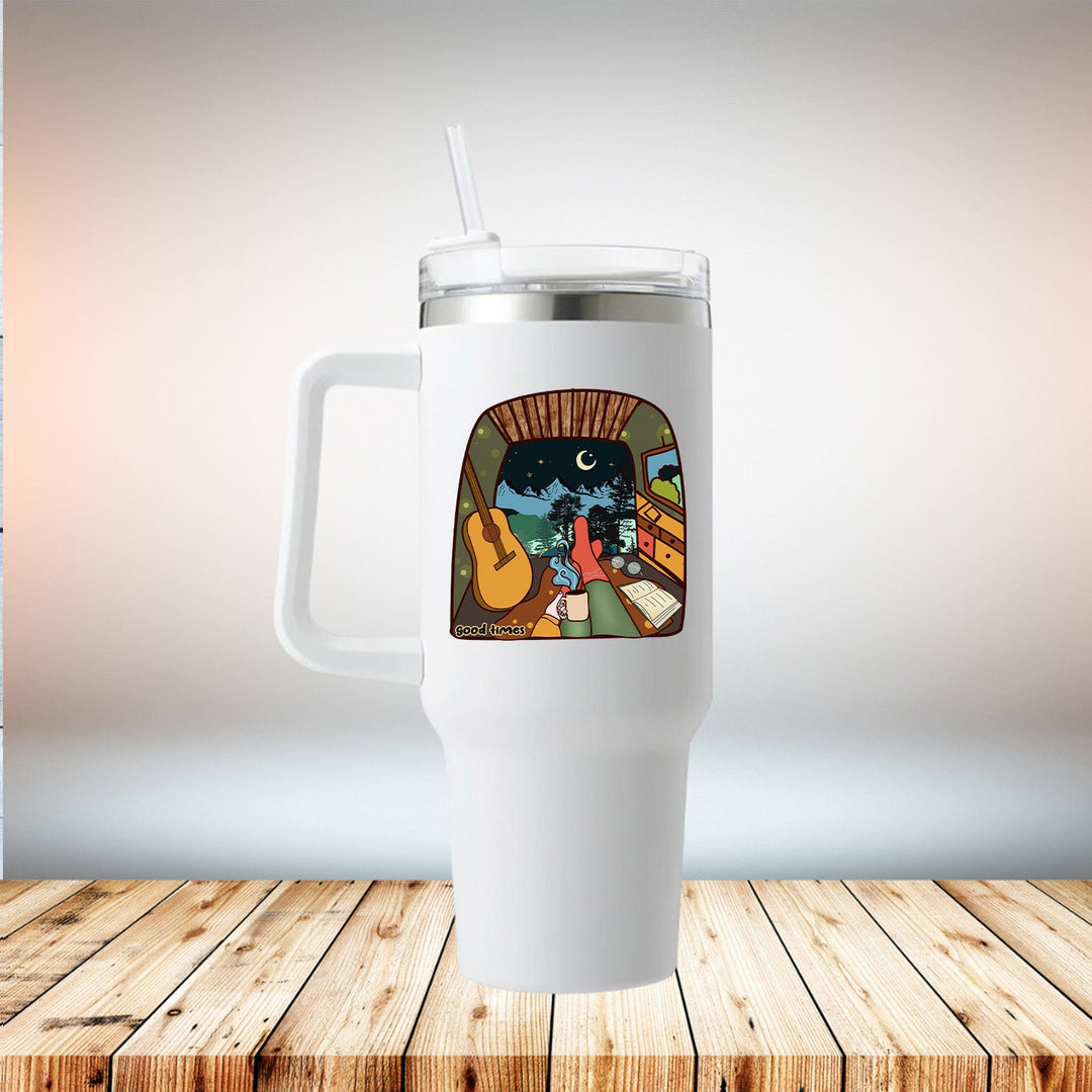 Camping Good Times 40oz Travel Mug