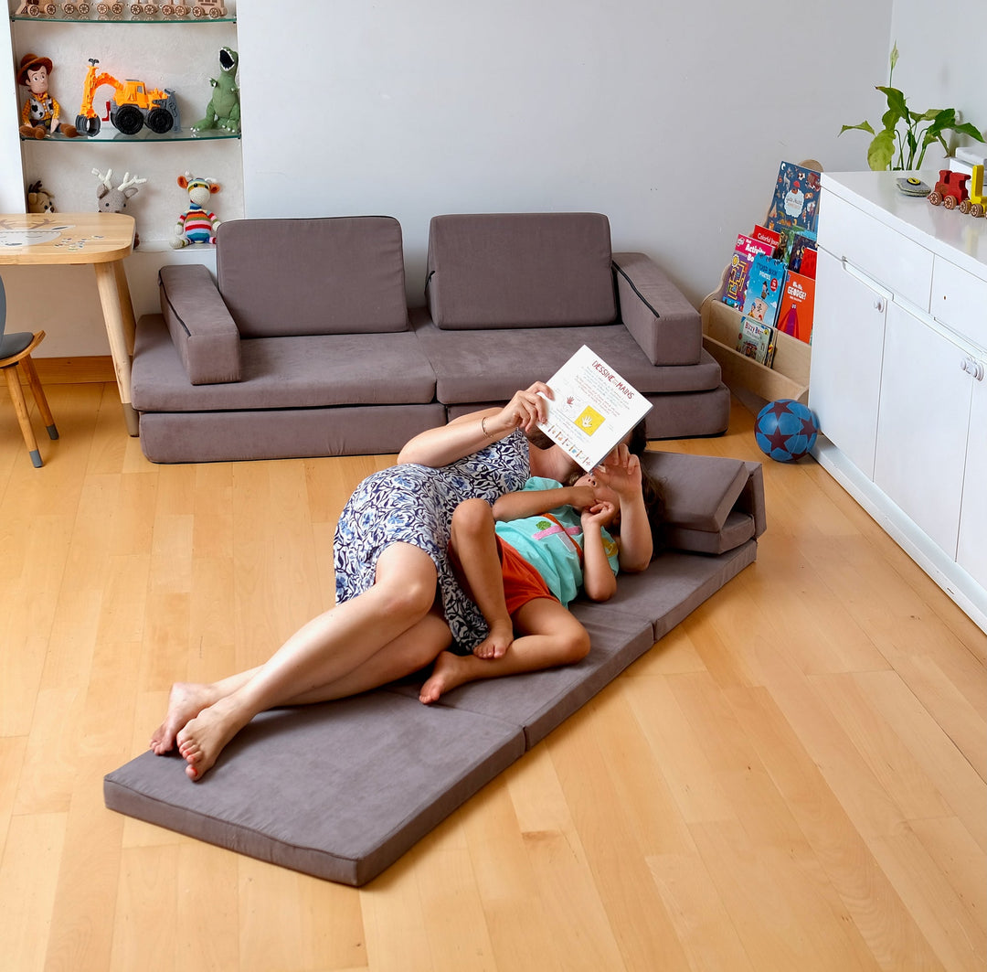 Transformable Kids Play Mat and Couch - Multipurpose Baby Play Mat and