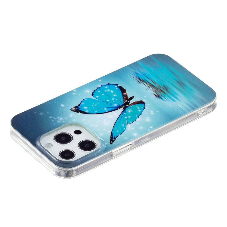 For iPhone 13 Pro Luminous TPU Soft Protective Case (Butterfly)