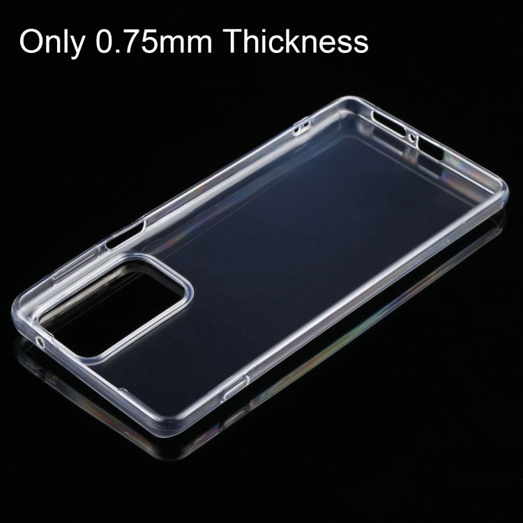 For Motorola Edge 20 Pro 0.75mm Ultra-thin Transparent TPU Soft