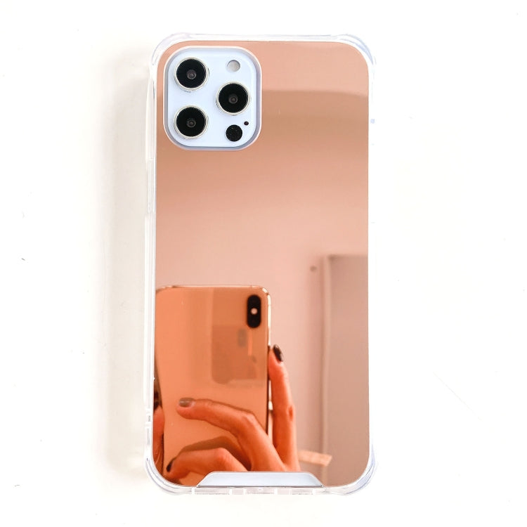 For iPhone 13 Pro TPU + Acrylic Four Drop Luxury Plating Mirror Phone