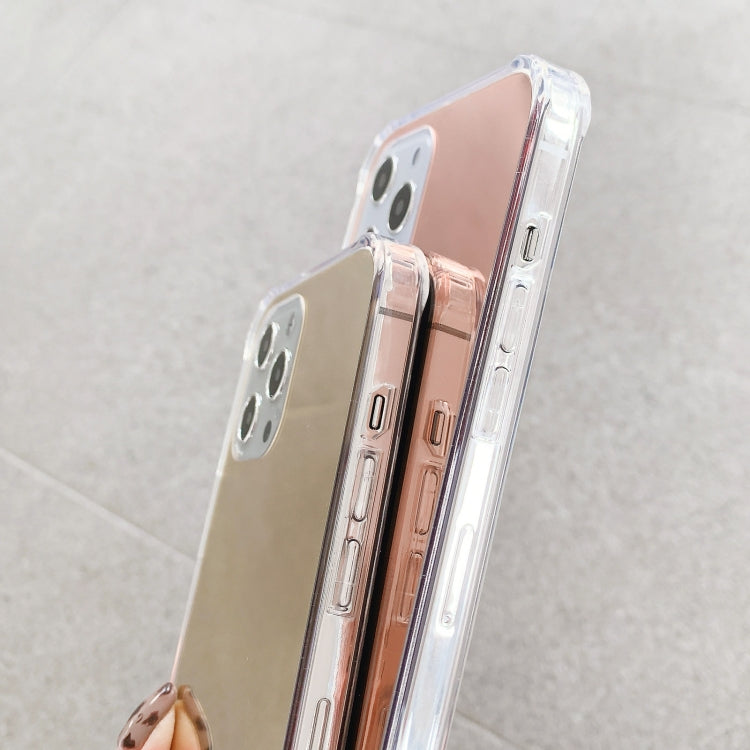 For iPhone 13 Pro TPU + Acrylic Four Drop Luxury Plating Mirror Phone