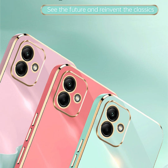 For Samsung Galaxy A05 XINLI Straight Edge 6D Electroplate TPU Phone